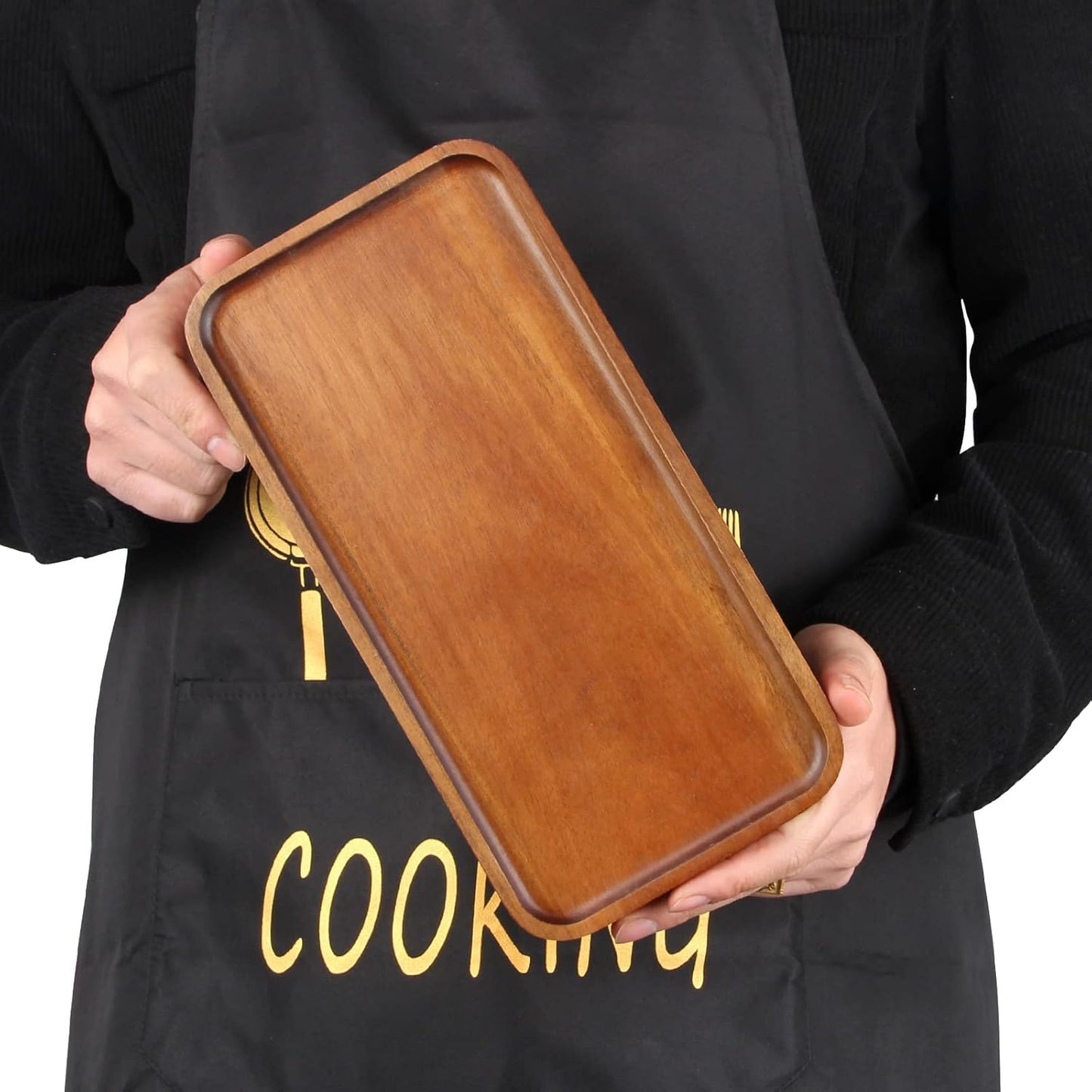 Elegant Acacia Wood Mini Charcuterie Board - Versatile Rectangle Serving Tray for Appetizers, Desserts, and Home Decor