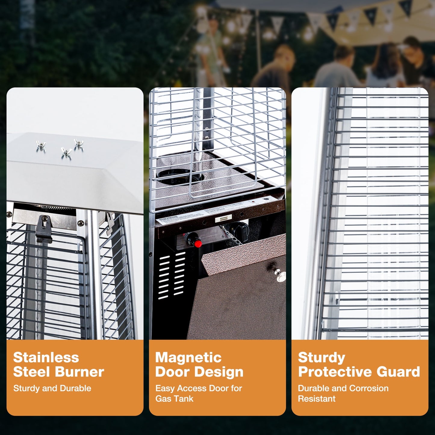 Elevate Your Outdoor Experience with Our 48,000 BTU Bronze Pyramid Patio Heater