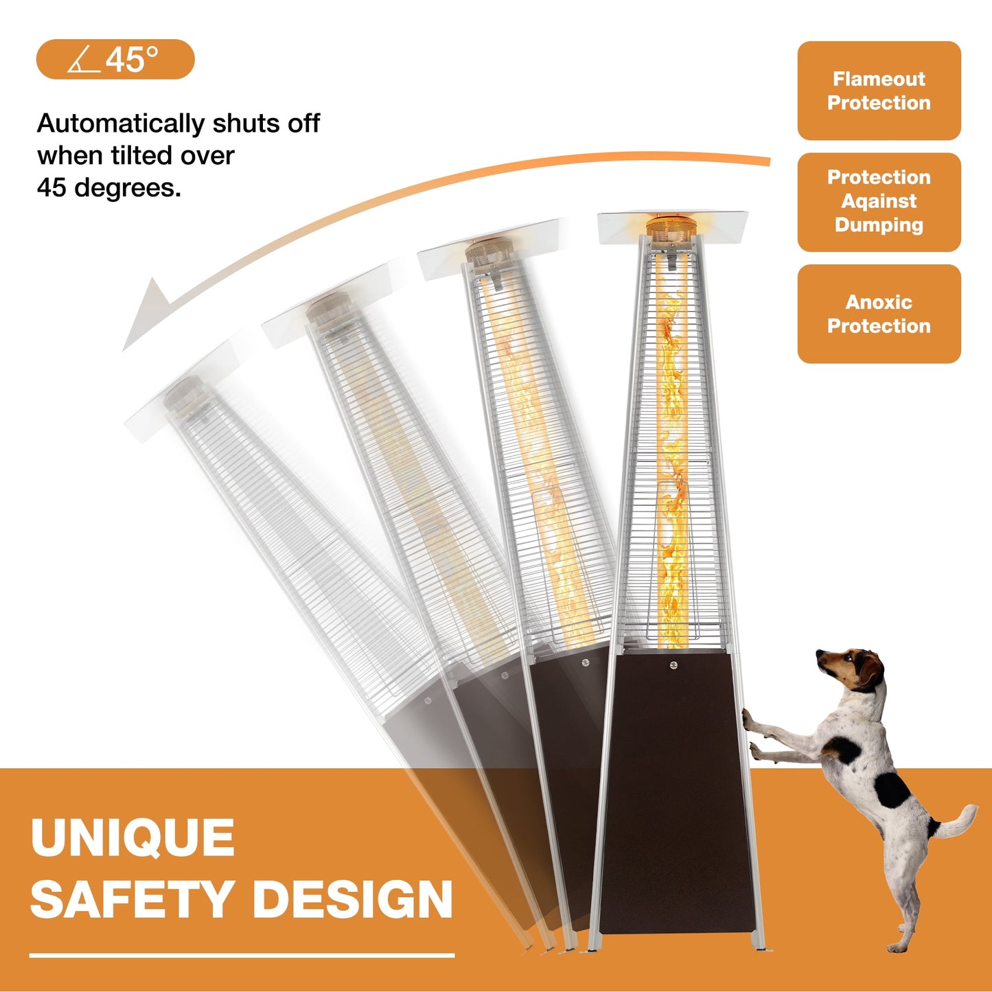 Elevate Your Outdoor Experience with Our 48,000 BTU Bronze Pyramid Patio Heater