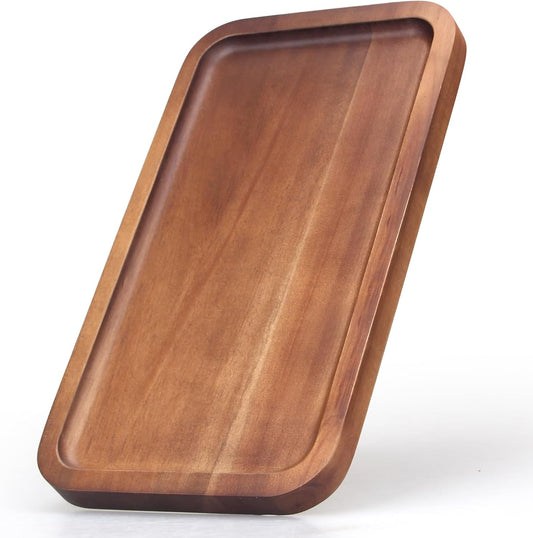 Elegant Acacia Wood Mini Charcuterie Board - Versatile Rectangle Serving Tray for Appetizers, Desserts, and Home Decor