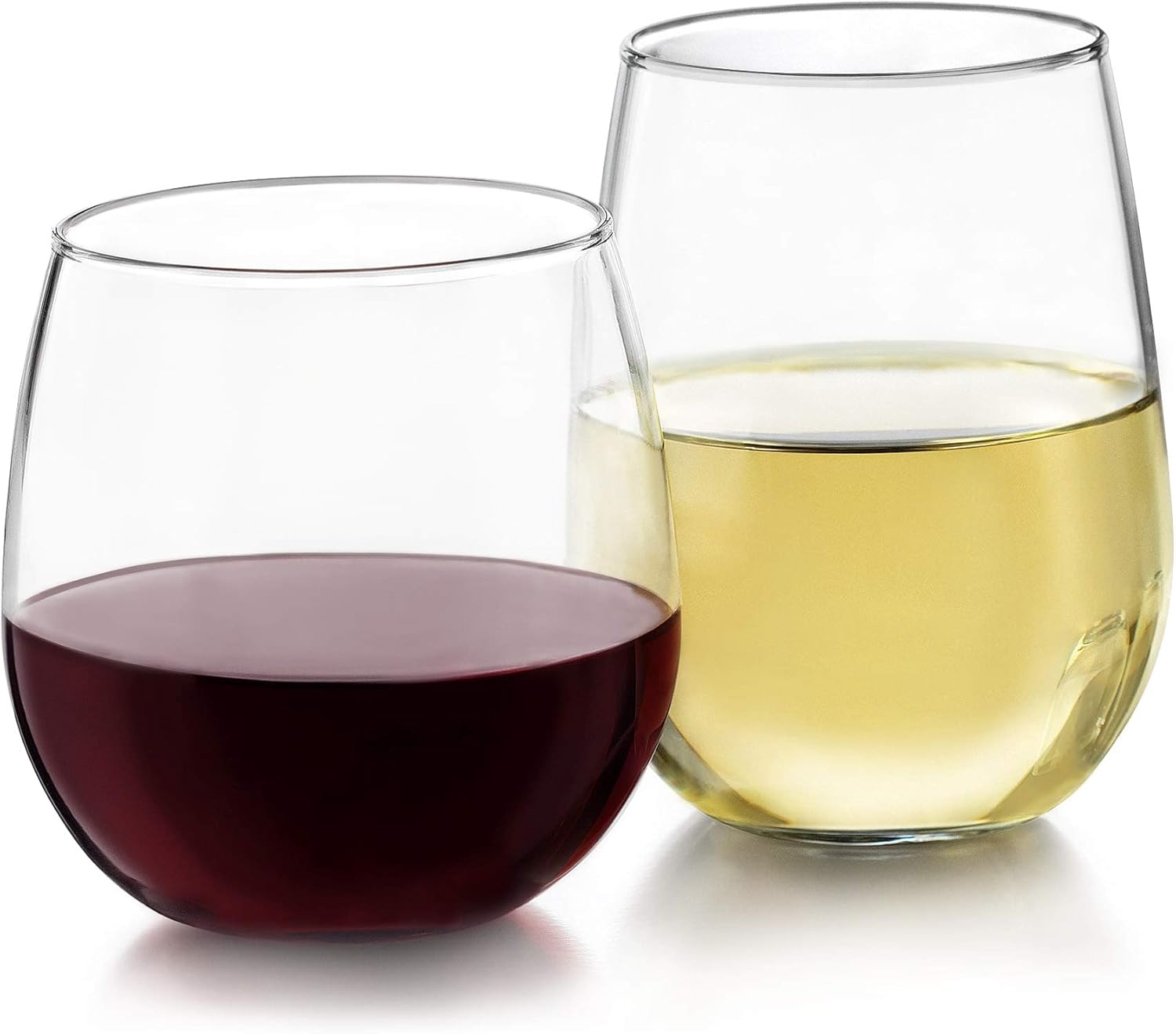 Elegant 12-Piece Stemless Wine Glass Set for Red and White Wines - Perfect for Every Occasion