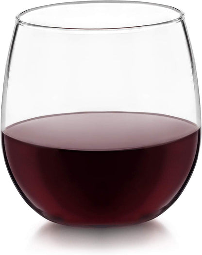 Elegant 12-Piece Stemless Wine Glass Set for Red and White Wines - Perfect for Every Occasion