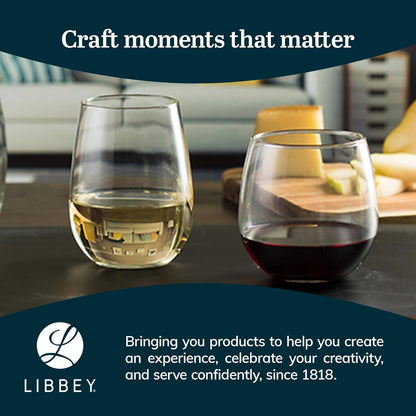 Elegant 12-Piece Stemless Wine Glass Set for Red and White Wines - Perfect for Every Occasion