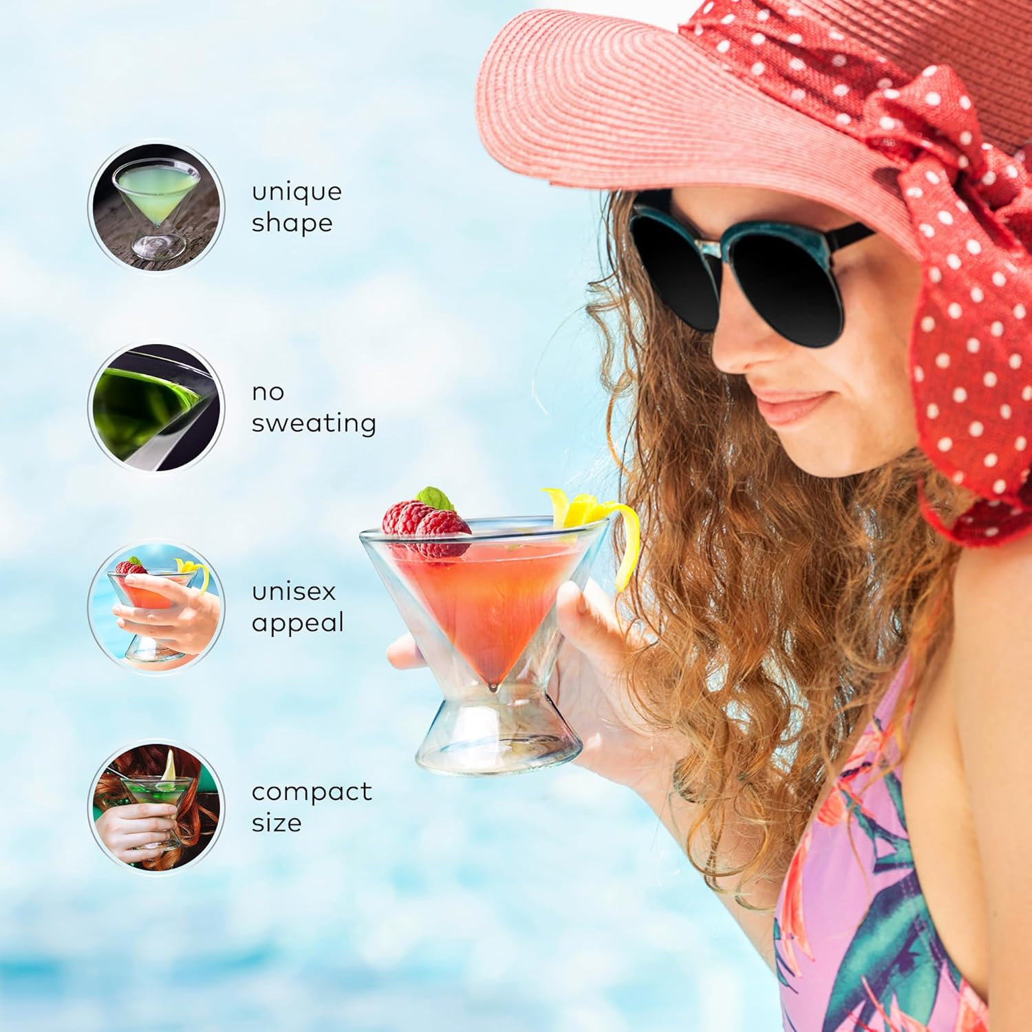 Elevate Your Cocktail Experience with Our Stylish 7 Oz Stemless Martini Glass Set - Perfect for Parties and Gift Giving!