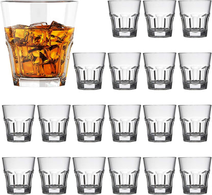 Premium 20-Piece 4.5oz Shot Glass Set - Elegant Whiskey & Cocktail Glasses with Heavy Base for Every Occasion