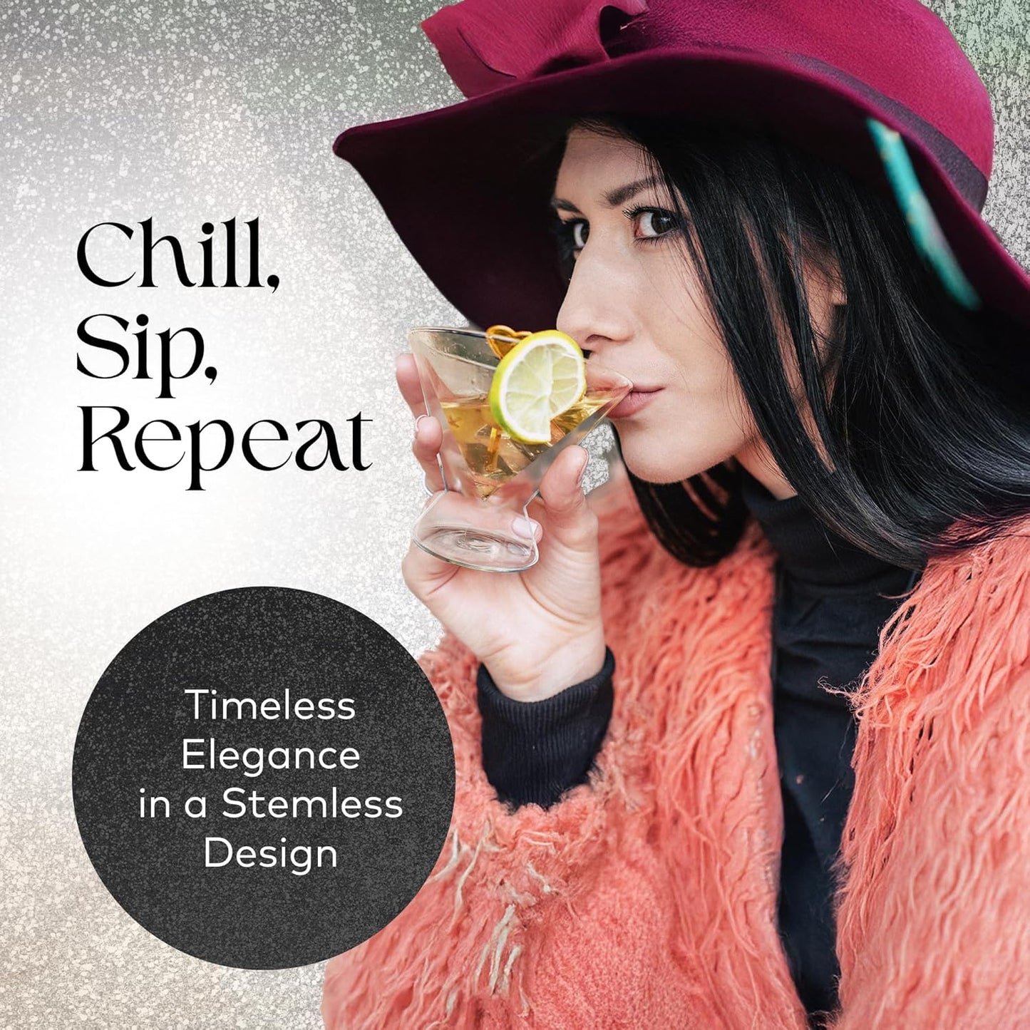 Elevate Your Cocktail Experience with Our Stylish 7 Oz Stemless Martini Glass Set - Perfect for Parties and Gift Giving!