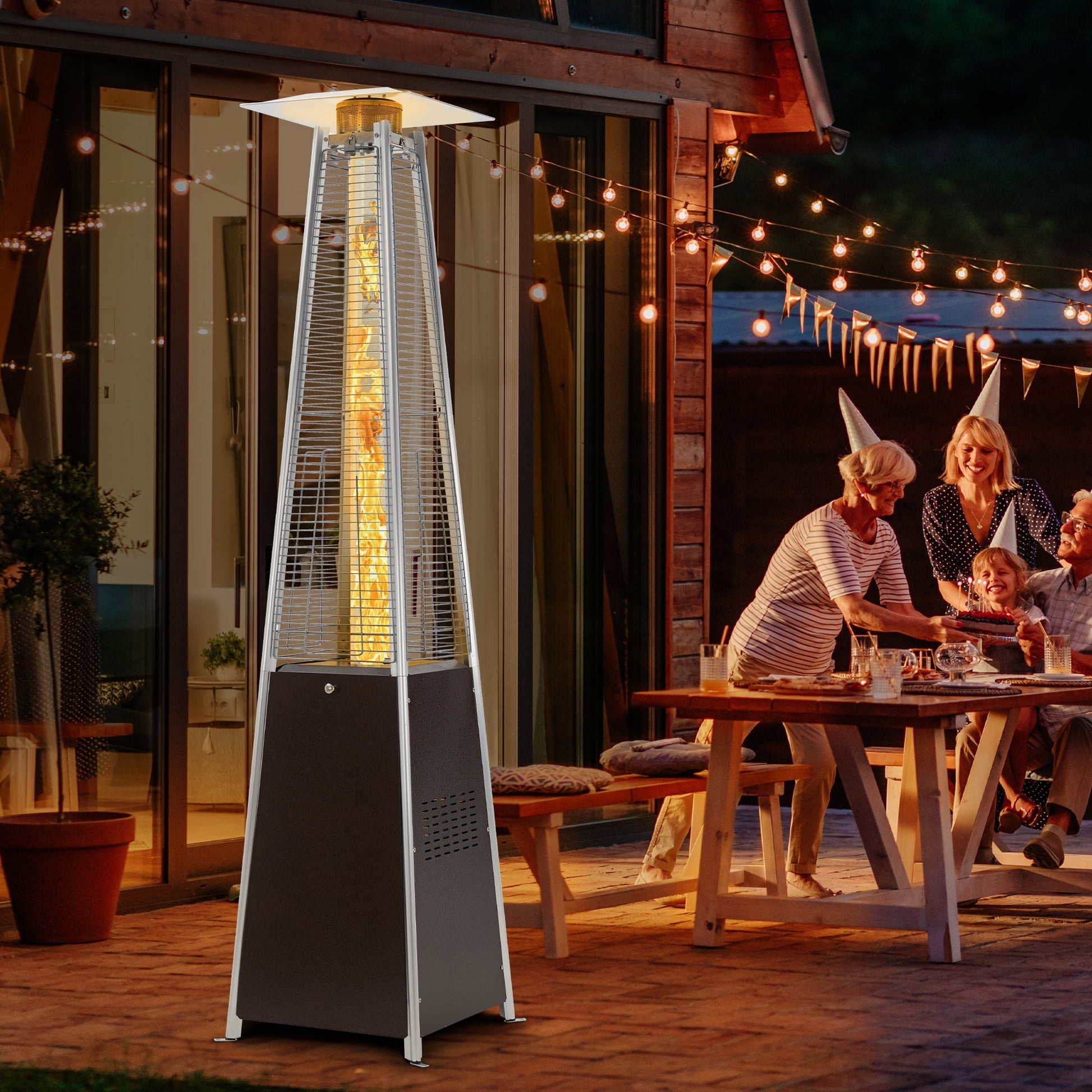 Elevate Your Outdoor Experience with Our 48,000 BTU Bronze Pyramid Patio Heater